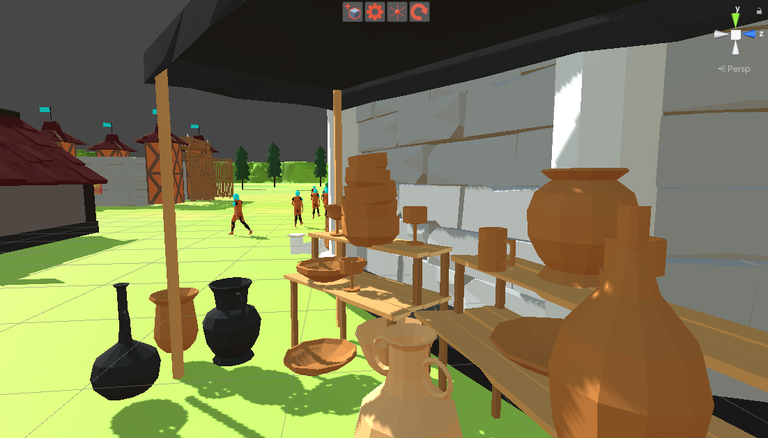 Details on the town center